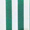 Emerald Green & White Striped DRALON Outdoor Fabric Acrylic Teflon Waterproof Upholstery Material For Cushion Gazebo Beach – 125"/320cm Wide