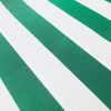 Emerald Green & White Striped DRALON Outdoor Fabric Acrylic Teflon Waterproof Upholstery Material For Cushion Gazebo Beach – 125"/320cm Wide