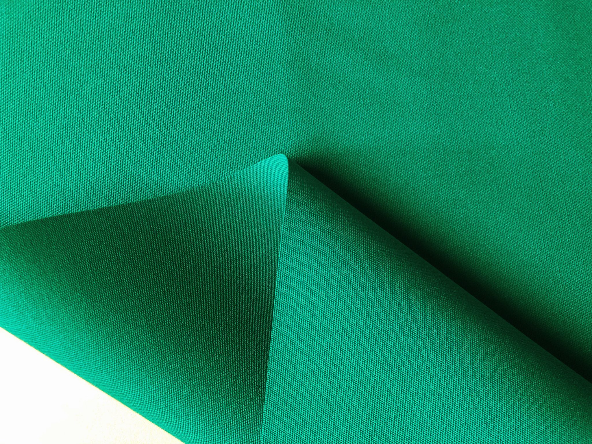 Emerald Green Plain DRALON Outdoor Fabric Solid Acrylic Teflon