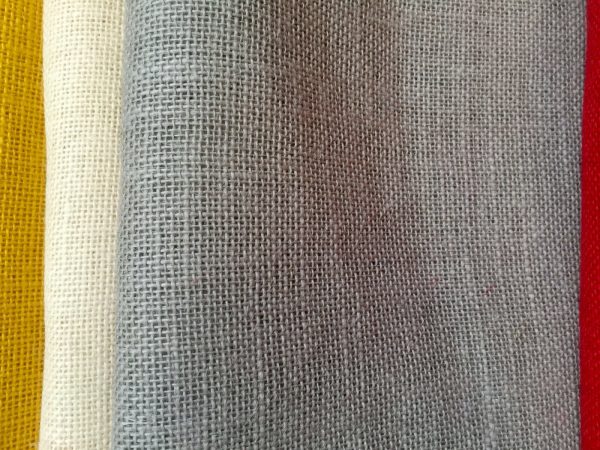 GREY Dyed HESSIAN 100% JUTE Fabric Sacking Material - 10oz Fine Natural Burlap for Wedding, Table Runner, Curtains - 150cm or 59" Wide - Image 2