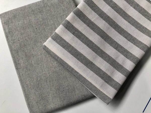 Linen Look GREY MIX & MATCH Culla Collection Fabric Furnishing Curtain Upholstery Dressmaking Cotton Material 55"/140cm Wide Canvas - Image 5