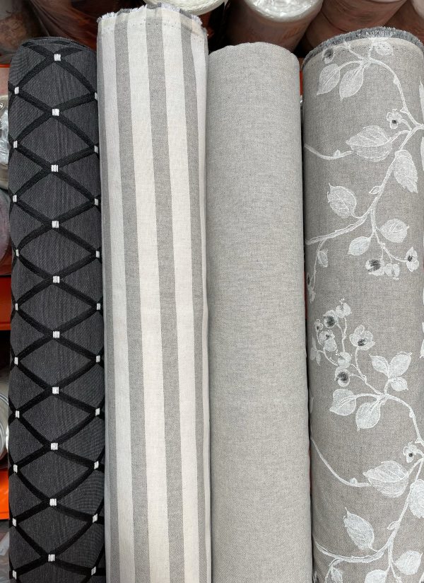 Linen Look Plain Culla Fabric Furnishing Curtain Upholstery Dressmaking Cotton Material 55"/140cm Wide Canvas - GREY - Image 10