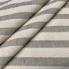 Linen Look GREY STRIPES Culla Fabric Furnishing Curtain Upholstery Dressmaking Cotton Material 55"/140cm Wide Canvas