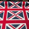 UK & USA Banner  Retro Flag Linen Look Heavy Jacquard Gobelin Upholstery Cotton Cushion Panel Fabric – Sold By The Panel