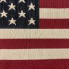 UK & USA Banner  Retro Flag Linen Look Heavy Jacquard Gobelin Upholstery Cotton Cushion Panel Fabric – Sold By The Panel