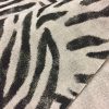 Zebra Black Stripes Print Designer Linen Look Cotton Fabric Furnishing Curtain Upholstery Dressmaking Material 110"/280cm EXTRA Wide