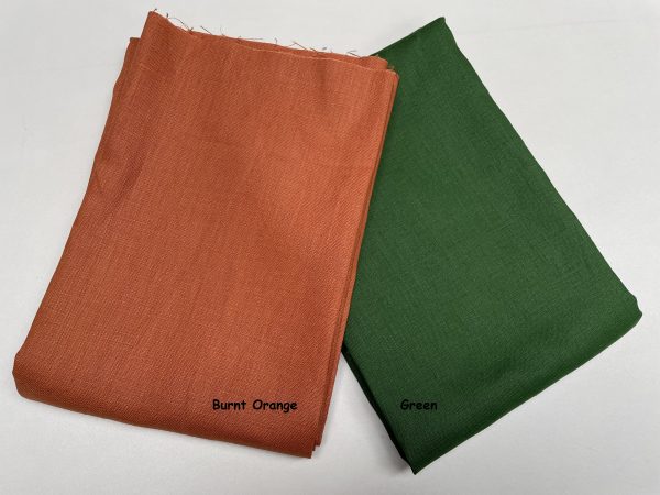 Pure Plain Soft Linen Fabric Material -  100% Linen for Home Decor, Curtains, Clothes - 140cm wide - Plain GREEN - Image 3