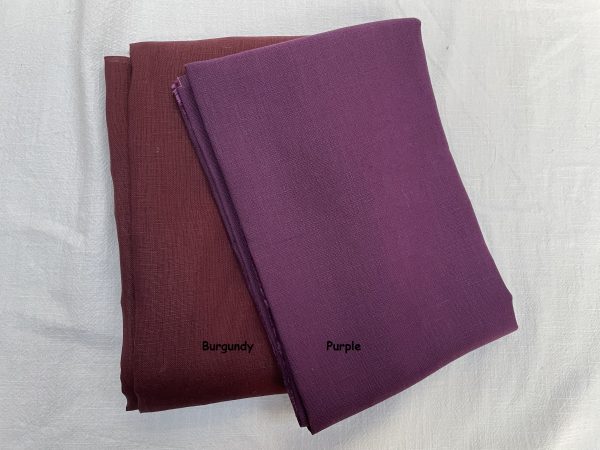 Pure Plain Soft Linen Fabric Material -  100% Linens Textile for Home Decor, Curtains, Clothes - 140cm wide - Plain PURPLE - Image 5