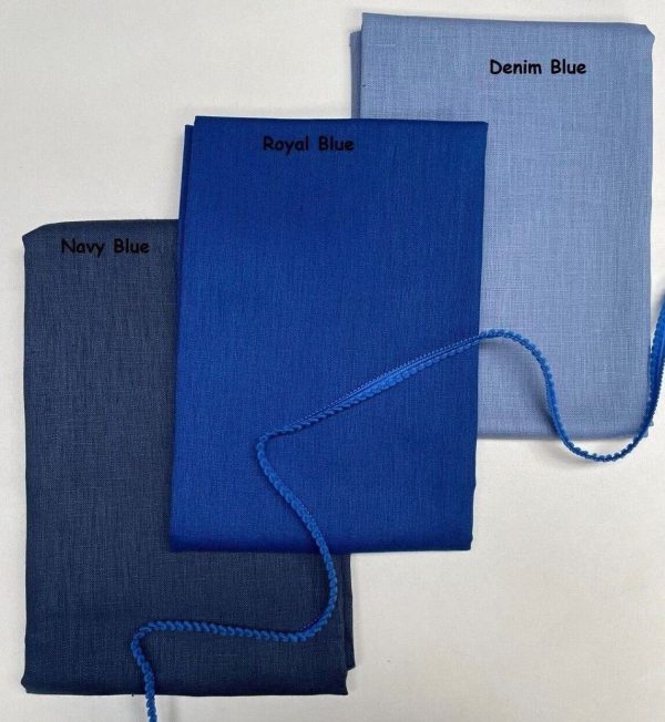 Pure Plain Soft Linen Fabric Material -  100% Linen for Home Decor, Curtains, Clothes - 140cm wide - Plain Navy Blue - Image 6