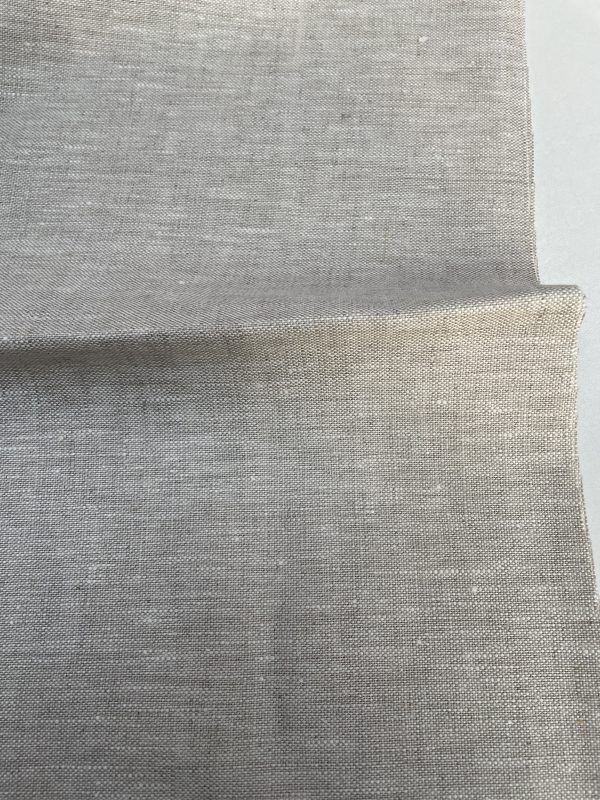 Pure Plain Soft Linen Fabric Material - 100% Linens Textile for Home Decor, Curtains, Clothes, Face Mask - 140cm wide - Plain NATURAL Linen - Image 4