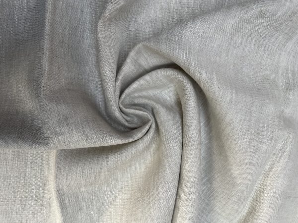 Pure Plain Soft Linen Fabric Material - 100% Linens Textile for Home Decor, Curtains, Clothes, Face Mask - 140cm wide - Plain NATURAL Linen - Image 3