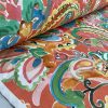 RED Paisley Fabric Summer Floral Material Home Decor Curtain Upholstery 140cm or 55" wide – Multicoloured