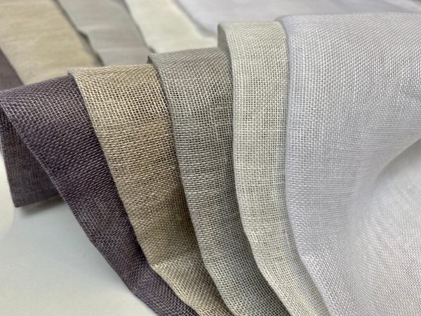 Extra Wide 100% Linen Fabric - Soft Linen Material for Home Decor, Curtains, Clothes - 118"/ 300cm wide - Plain GREY - Image 3