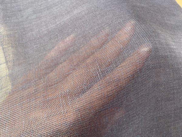 Extra Wide 100% Linen Fabric - Soft Linen Material for Home Decor, Curtains, Clothes - 118"/ 300cm wide - Plain GREY PLUM - Image 2