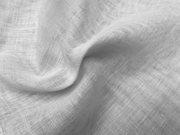 Extra Wide 100% Linen Fabric – Soft Linen Material for Home Decor, Curtains, Clothes – 118″/ 300cm wide – Plain WHITE