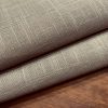 TAUPE Beige Inbetween Voile Tulle Organza Fabric Linen Look Sheer Curtains Net With Lead Cord Weight Base – 280cm EXTRA Wide