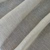 TAUPE GREY Inbetween Voile Tulle Organza Fabric Linen Look Sheer Curtains Net With Lead Cord Weight Base – 280cm EXTRA Wide