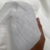 Cream Stone Washed Pure Plain Linen Fabric Material – 100% Linens Home Decor Bedding Clothes Curtains – 55″ 140cm Wide