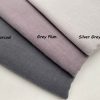 Grey Plum Stone Washed Pure Plain Linen Fabric Material – 100% Linens Home Decor Bedding Clothes Curtains – 55″ 140cm Wide