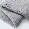 Sherpa Fleece Fabric Super Soft Stretch Material Home Decor Upholstery Dressmaking – 64″/165 cm Wide – GREY
