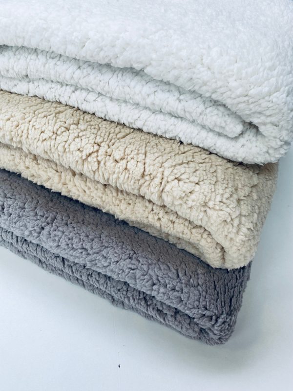Sherpa Fleece Fabric Super Soft Stretch Material Home Decor Upholstery Dressmaking Plush - 64"/165 cm Wide - Image 2
