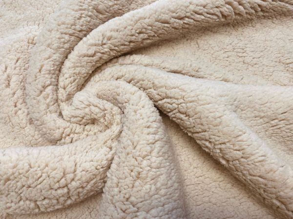 Sherpa Fleece Fabric Super Soft Stretch Material Home Decor Upholstery Dressmaking Plush - 64"/165 cm Wide - Image 4