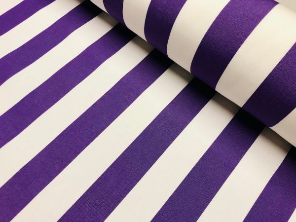 Striped DRALON Outdoor Fabric Solid Acrylic Teflon Waterproof Upholstery Material For Cushion Gazebo Beach - 63"/160cm Wide - Image 2
