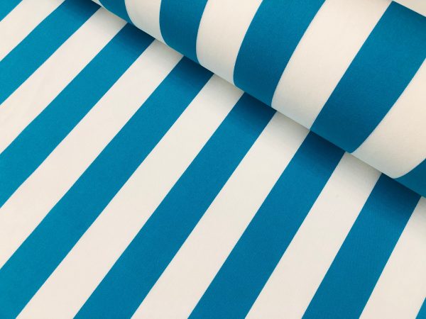 Striped DRALON Outdoor Fabric Solid Acrylic Teflon Waterproof Upholstery Material For Cushion Gazebo Beach - 63"/160cm Wide - Image 10