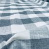 Gingham Linen Checked Linen Fabric Plaid Material Buffalo Check Cotton Yarn Tartan – 59″ or 150cm wide – Grey & White