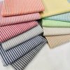 Candy Stripe Linen Fabric Light Cotton Material Cute Striped White Lines Home Decor, Dressmaking – 59″ or 150cm wide