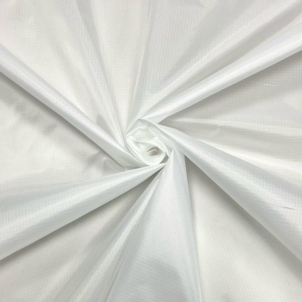 Ripstop Spinnaker Lightweight Fabric Kite Marine Material Nylon Water Resistant Cloth - 150cm or 59'' Wide - White - Image 2