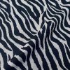 Black Tiger Fabric Zebra Stripes Animal Print Cotton Linen Blend Home Decor, Curtain, Dressmaking 135-140cm Wide
