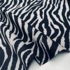 Black Tiger Fabric Zebra Stripes Animal Print Cotton Linen Blend Home Decor, Curtain, Dressmaking 135-140cm Wide