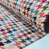 Houndstooth Woven Gobelin Fabric Home Decor Tapestry Material for Curtains, Upholstery  – 55″/140cm Wide – Multicolour