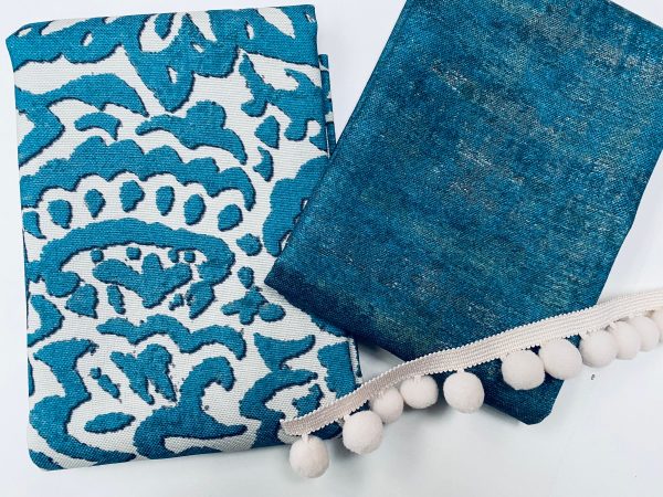 Dirty Look Blue Fabric Material for Home Decor, Curtains, Upholstery - 55"/140cm Wide Canvas - Image 5