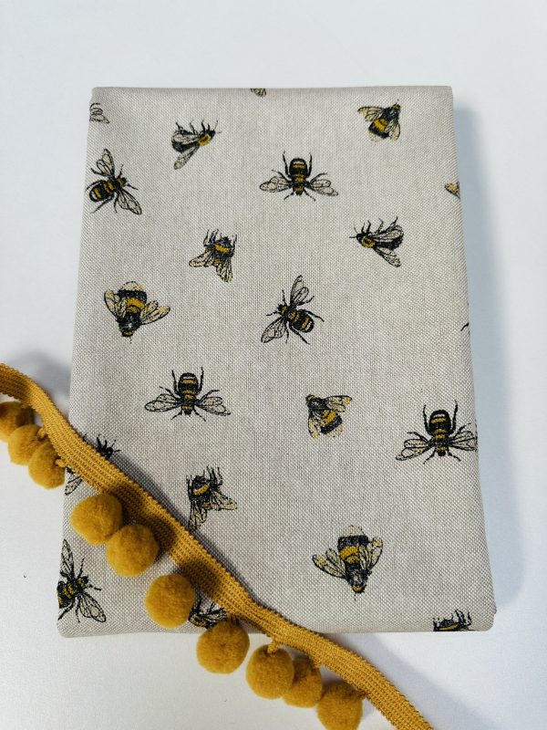 Bumblebee Print Fabric Bee Insects Linen Look Curtain Material for Dress Home Decor Curtain Upholstery - 55" or 140cm Wide Canvas - Image 5
