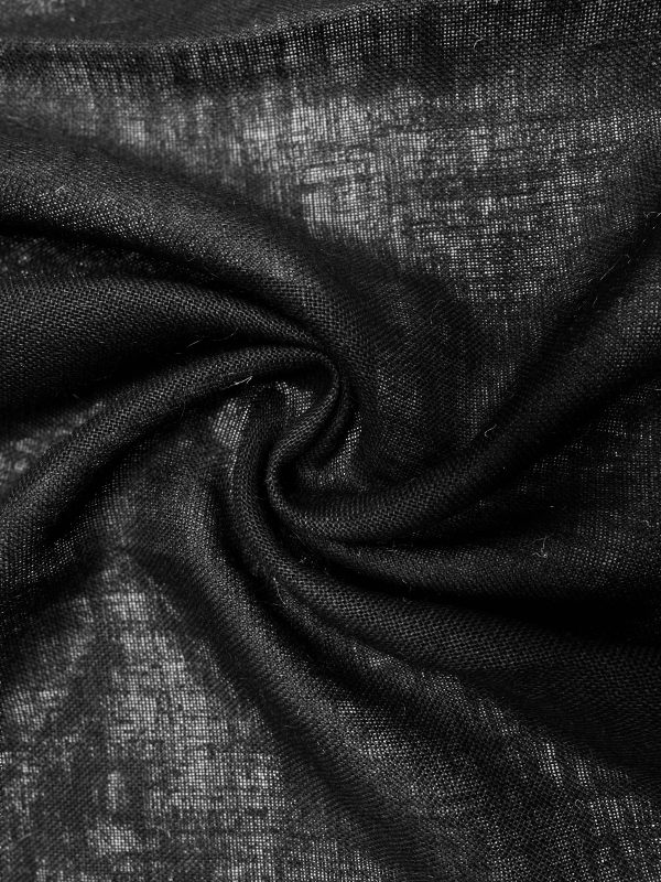 BLACK Dyed HESSIAN 100% JUTE Fabric Sacking Material - 10oz Fine Natural Burlap for Wedding, Table Runner, Curtains - 150cm Wide - Image 4