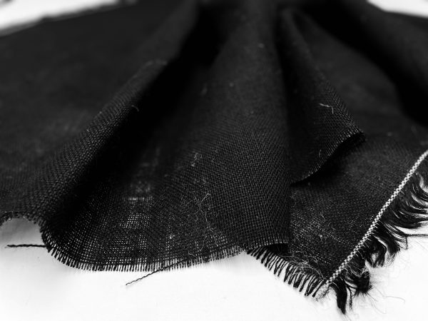 BLACK Dyed HESSIAN 100% JUTE Fabric Sacking Material - 10oz Fine Natural Burlap for Wedding, Table Runner, Curtains - 150cm Wide - Image 3