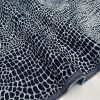 Snake Gobelin Jacquard Fabric Home Decor Metallic Look Tapestry Material for Curtains, Upholstery  – 55″ or 140cm Wide – Black & Silver