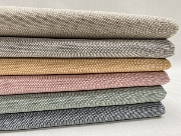 Linen Look Plain Culla Fabric Furnishing Curtain Upholstery Dressmaking Cotton Material 55"/140cm Wide Canvas - GREY - Image 12