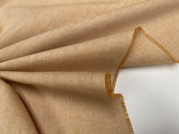 Linen Look Plain Culla Fabric Furnishing Curtain Upholstery Dressmaking Cotton Material 55"/140cm Wide Canvas - YELLOW MUSTARD - Image 3