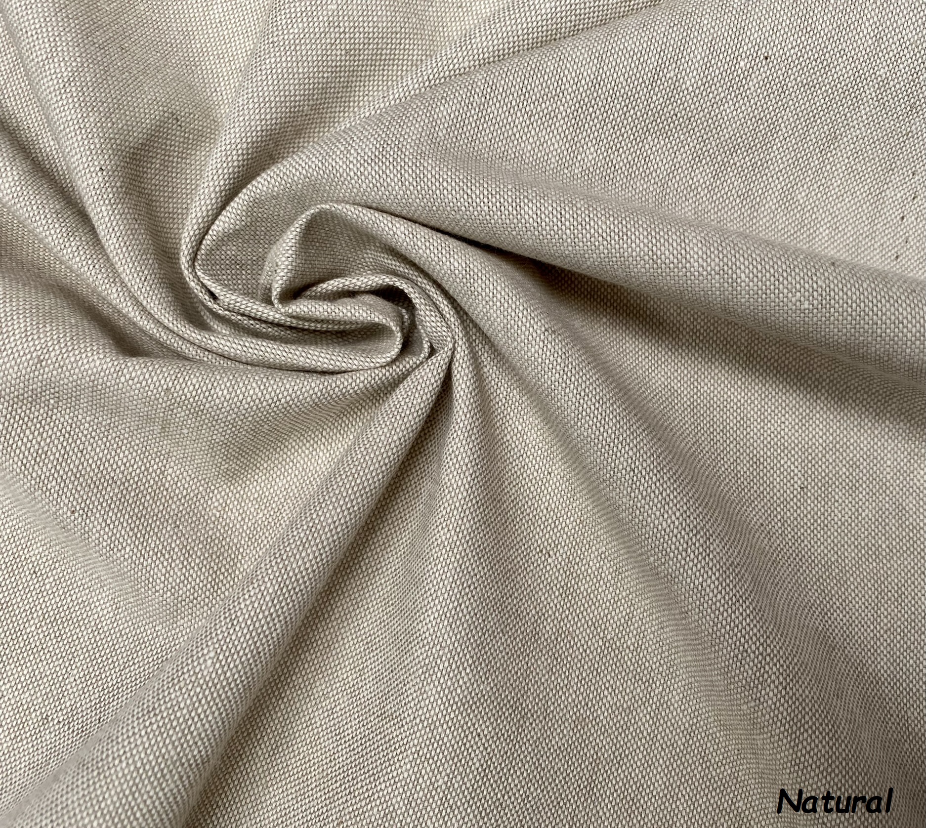 thumbnail image 2 of Soft Plain Linen Look Fabric – Heavyweight, 1.5m Wide – Ideal For Curtains & Upholstery 2 of 5