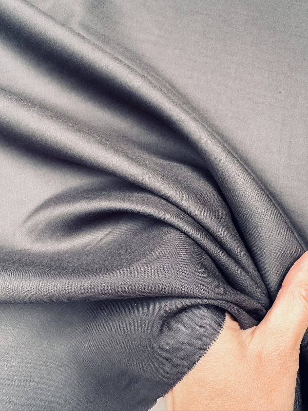 CLEARANCE SALE Plain Cotton Fabric Material for Home Decor Curtains Dressmaking Scrubs - 120cm Wide - Black - Image 3