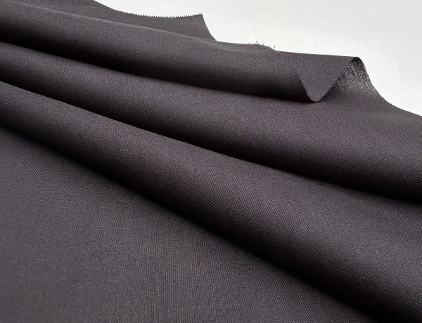 CLEARANCE SALE Plain Cotton Fabric Material for Home Decor Curtains Dressmaking Scrubs - 120cm Wide - Black - Image 2