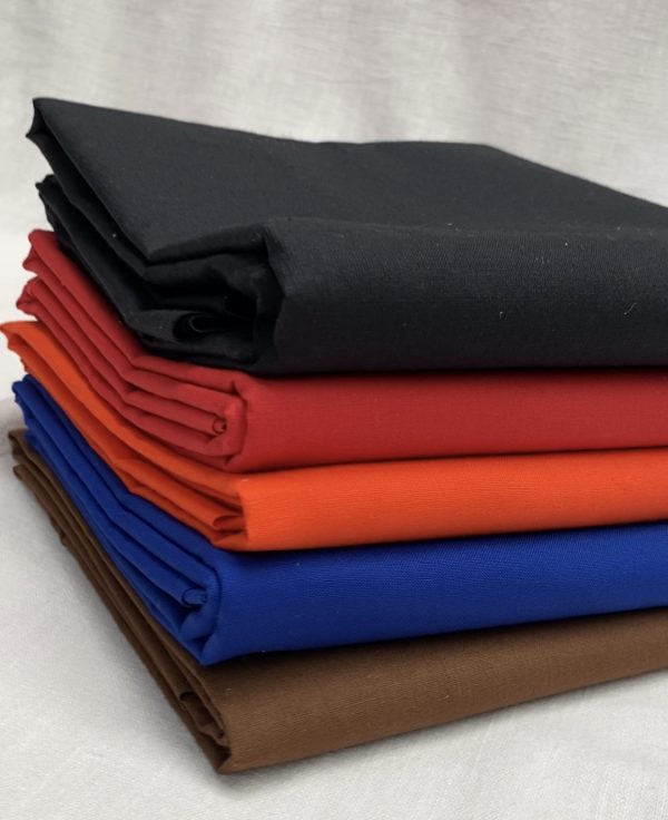 CLEARANCE SALE Plain 60SQ Cotton Fabric Material for Home Decor Curtains Dressmaking Scrubs - 150cm Wide - Orange - Image 3