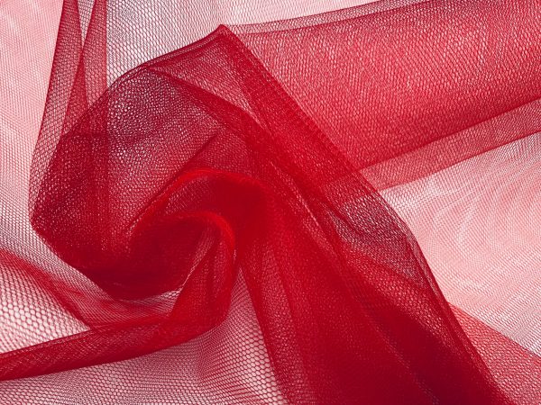 Dress TUTU Skirt Net Fabric Draping Tulle Curtains Mesh Wedding Decor Material 174cm (68") Wide - RED - Image 2