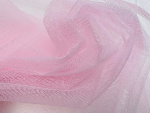 Dress TUTU Skirt Net Fabric Draping Tulle Curtains Mesh Wedding Decor Material 174cm (68") Wide - ROSE PINK - Image 2