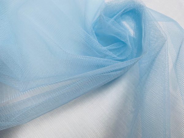 Dress TUTU Skirt Net Fabric Draping Tulle Curtains Mesh Wedding Decor Material 174cm (68") Wide - SKY BLUE - Image 2