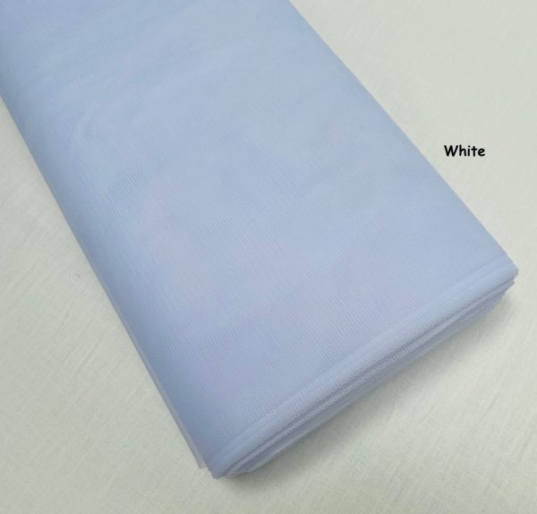 Dress TUTU Skirt Net Fabric Draping Tulle Curtains Mesh Wedding Decor Material 174cm (68″) Wide – WHITE