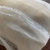 Mull Muslin 100% Cotton Fabric Voile Curtains Fine Unbleached Cheesecloth Linen Look Wedding Table Runner – 140cm wide – Ecru Cream